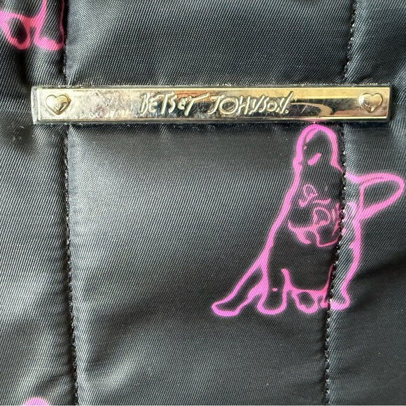 Betsey Johnson | Black & Pink Frenchie Backpack | Cute & Quirky - Picture 2 of 6